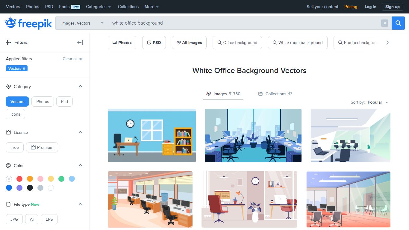 Enjoy these White Office Background Vectors for Free